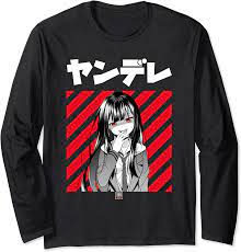Show of your anime pride with the latest anime shirts! Amazon Com Yandere Japanese Anime Long Sleeve Shirt Clothing