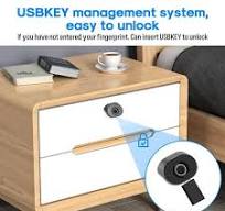 Numhew Alloy Steel Bluetooth Fingerprint Cabinet Lock, Smart ...