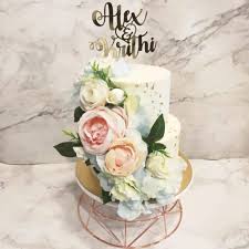 Pastel colors, classic designs, fresh flowers, and more make these wedding cake ideas so romantic. Pastel Pink Blue Floral Wedding Cake Shopee Singapore