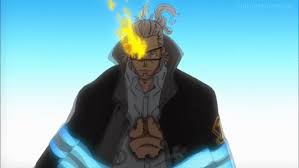 leonard burns fire force gif burns fire anime fight cool anime pictures