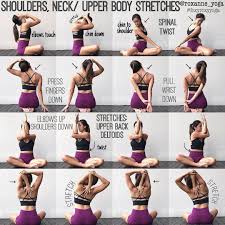 Shoulders Neck Upper Body Stretches Yoga Fitness Yoga Fitness Ovelser