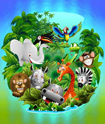 Find the perfect jungle animal cartoon stock photos and editorial news pictures from getty images. Wild Animals Cartoon On Jungle New Media By Bluedarkart Lem Saatchi Art