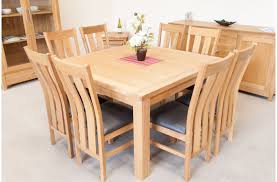 Fit for royalty, this formal dining room collection features table and 8 chairs of various lengths and shapes with astounding carved floral accents. Minsk Large Square Oak Dining Table 130cm X 130cm Dining Table Metal Dining Room Square Dining Room Table