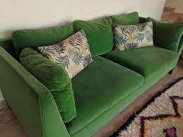 Ikea stockholm sofa, furniture, sofas on carousell. Green Velvet Sofa Stockholm Furniture Home Living Furniture Sofas On Carousell