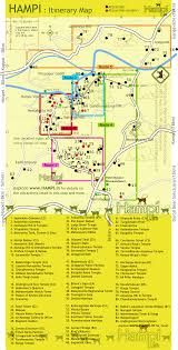 Hampi Itinerary Map Hampi Itinerary Road Trip Map