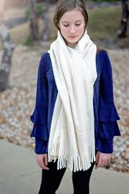 Their notches are probably also too. Five Minute No Sew Fleece Scarf Scattered Thoughts Of A Crafty Mom