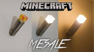 Gercek Hayat Minecraft Mesalesi Yapimi Dekoratif Gece Lambasi Yapimi Youtube