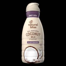 Sweet Creme Coconut Milk Creamer 32oz Official Natural Bliss