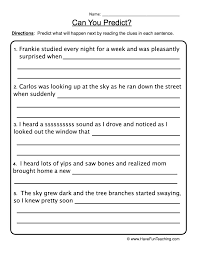 Our activities on jumpstart are designed keeping in mind 1st graders' abilities and level of skill and are effective tools when it comes to teaching different concepts. Making Predictions Worksheet Have Fun Teaching