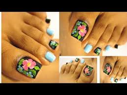 Saturday, november 10, 2018 edit. Bello Diseno Floral Pedicure Paso A Paso Floral Design Pedicure Step By Step