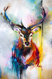 Katy Jade Dobson Art Stag Oil Painting Art Painting Oil Deer Painting Canvas Painting