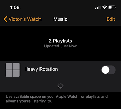 Apple Watch Music Heavy Rotation Apple Community