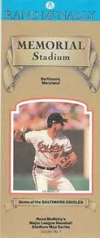 1990 Cal Ripken Memorial Stadium Map Baltimore Orioles Maryland Rand Mcnally Ads Ebay