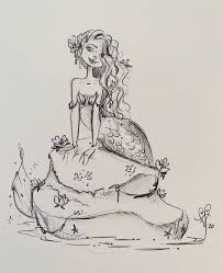 Mermay Liana Hee Mermaid Sketch Mermaid Illustration Art Sketches