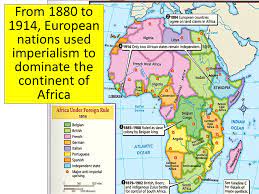 22 however, new imperialism resulted in accelerated colonial expansion in the 1890s to such an extent that by world war i only liberia and ethiopia remained free of direct colonial control. The Scramble For Africa Ppt Video Online Download