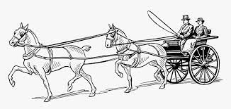 Horses are a stable answer when it comes to children's favorite animals. Tandem Carriage Clip Arts Horse Drawn Carriage Coloring Pages Hd Png Download Transparent Png Image Pngitem
