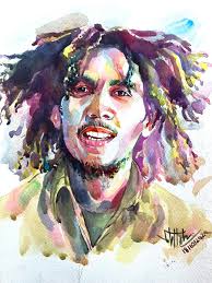 bobmarley using acrylic paint 🎨