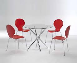 Share the post round glass kitchen table sets. Casa Round Glass Kitchen Table And Chairs