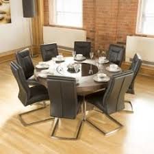 The kitchen dining chairs provide pretty structure for added. Luxury Large Round Elm Dining Table Lazy Susan 8 Chairs Vintage Black Round Dining Room Large Round Dining Table Round Dining Room Table