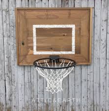 Rustic Wooden Backboard With Basketball Hoop Basketball Hoop Rustic Decor