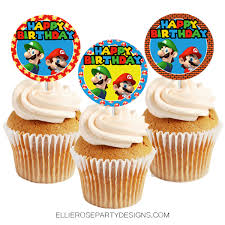 Featured items newest items bestselling alphabetical: Super Mario Bros Cupcake Toppers Instant Download My Store