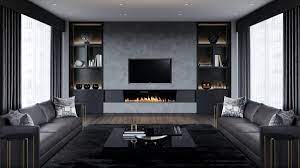 With the living room painted with dark color walls gray sofa gives a cozy and modern look to the room. Tomate Entlasten Einfach Grey Living Room Pension Kahn At