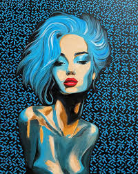 Original Abstract Women Paintings From Czech Republic For Sale