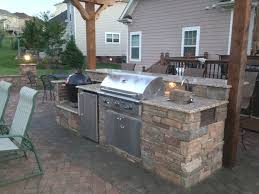 Island With Smoker Fridge 36 Grill Sink And A Bar Ledge That Is 11 Long Outdoor Kitchen Patio Kitchen Grill Island