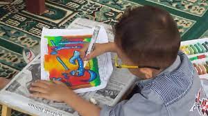 Lihat gaes cara mewarnai gradasi kaligrafi arab lafadz muhammad yang benar ada bisa kalian ikuti lomba mewarnai kaligrafi anak tk paket kegiatan ramadhan tk it al ihya tanjung gading inalum. Azka Lomba Mewarnai Kaligrafi Youtube