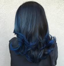 Decide if you want a permanent 20 amazing blue black hair color looks. Blue Tips Hair Dark