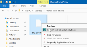 Begin by opening the heic image with photos app on windows 10. Open And View Heic Pictures In Windows 7 And Windows 8 8 1