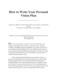 Writing Your Personal Vision Plan Vision Statement Examples Personal Mission Statement Examples Mission Statement Examples
