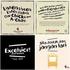 Much research has been done by prolic researchers throughout malaysia, especially by. Malaysians Are Loving Nando S Malaysia S Poetic Response To A Customer Complaint