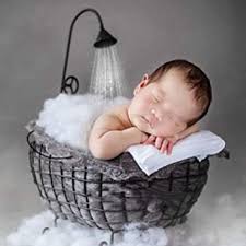 Make sure the water isn't too hot. Amazon Com Newborn Baby Photography Props Basket Baby Photo Props Bathtub Baby Photography Swaddle Cot Infant Posing Prop For Boy Girl Photo Studio Accessories Black Baby
