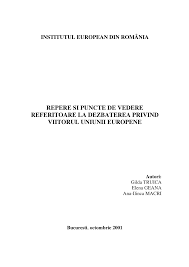 Vă prezentăm în continuare câteva dintre cele mai importante oportunități susținute de uniunea europeană pentru a le cunoaște și a ști. Http Beta Ier Ro Documente Working Papers Wp 3 Pdf