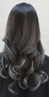 Dark Grey Balayage Gray Balayage Hair Styles Granny Hair
