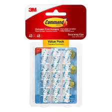 Maybe you would like to learn more about one of these? Command Clear Decorating Clips Value Pack 40 Clips 48 Strips Walmart Com Walmart Com