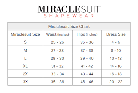 62 Reasonable Miraclesuit Shapewear Size Chart