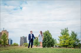 Molly & Alex // Downtown Rooftop Engagement Session