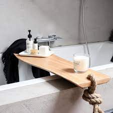 Black Wooden Bath Caddy Bath Shelf Bath Accessories Live Etsy In 2021 Bath Shelf Wooden Bath Wood Bath Tray