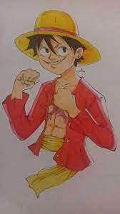 Dessin Monkey.D.Luffy (en couleur). | One Piece 🍗 Amino