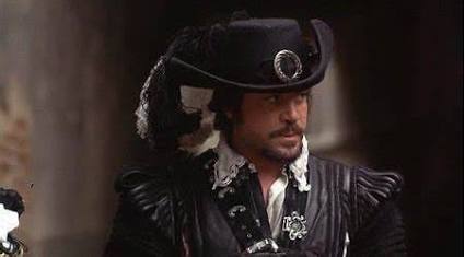 Oliver Reed's brooding, world-weary Athos, AI generated