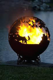 Deer Fire Pit Ring Up North Sphere Pits For Sale Near Me Custom Fire Pit Outdoor Fire Pit Fire Pit Sphere