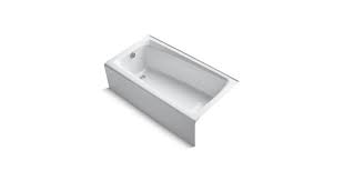 It has a comfortable depth, textured bottom surface, and molded lumbar support. K 505 Mendota 60 X 32 Alcove Bath With Left Hand Drain Kohler