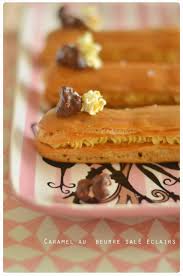 Caramel Au Beurre Sale Salted Butter Caramel Eclairs Eclairs Dessert Recipes Salted Butter