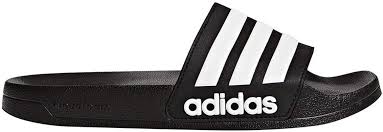 Amazon Com Adidas Men S Adilette Shower Slide Sandal Black White Black 4 M Us Shoes Adidas Men Adidas Slides Mens Slide Sandals