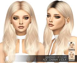 A dress named after its winged sleeves ~ swan dress for sims 4 (´｡ Adeviola Sims Hair Sims 4 Womens Hairstyles