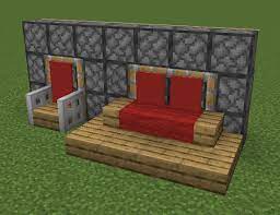 Pistons For The Back Of Chair And Slab Floor Couch By Professor Pine Mc Minecraft Room Minecraft Architecture Minecraft Houses