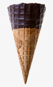 Medium Choc Dip Waffle Cone Chocolate Png Image Transparent Png Free Download On Seekpng