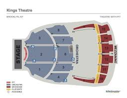 kings theatre seating chart with seat numbers